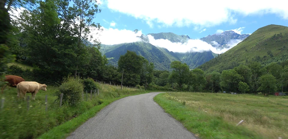 Col des Borderes (West side) virtual cycling route