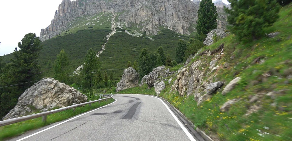 Passo Pordoi (West side) virtual cycling route