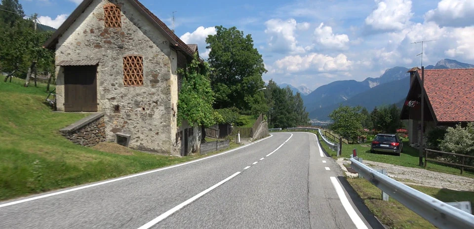 Sella Valcalda (West side) virtual cycling route