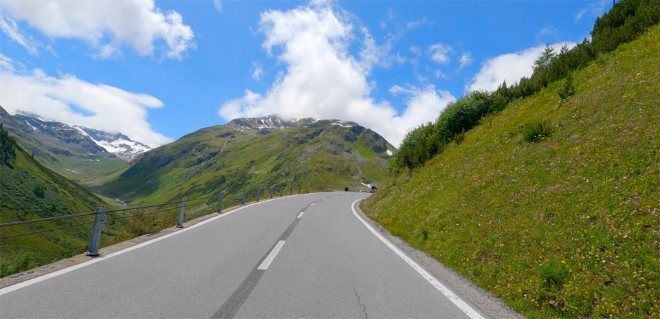 Fluela Pass (East side) virtual cycling route